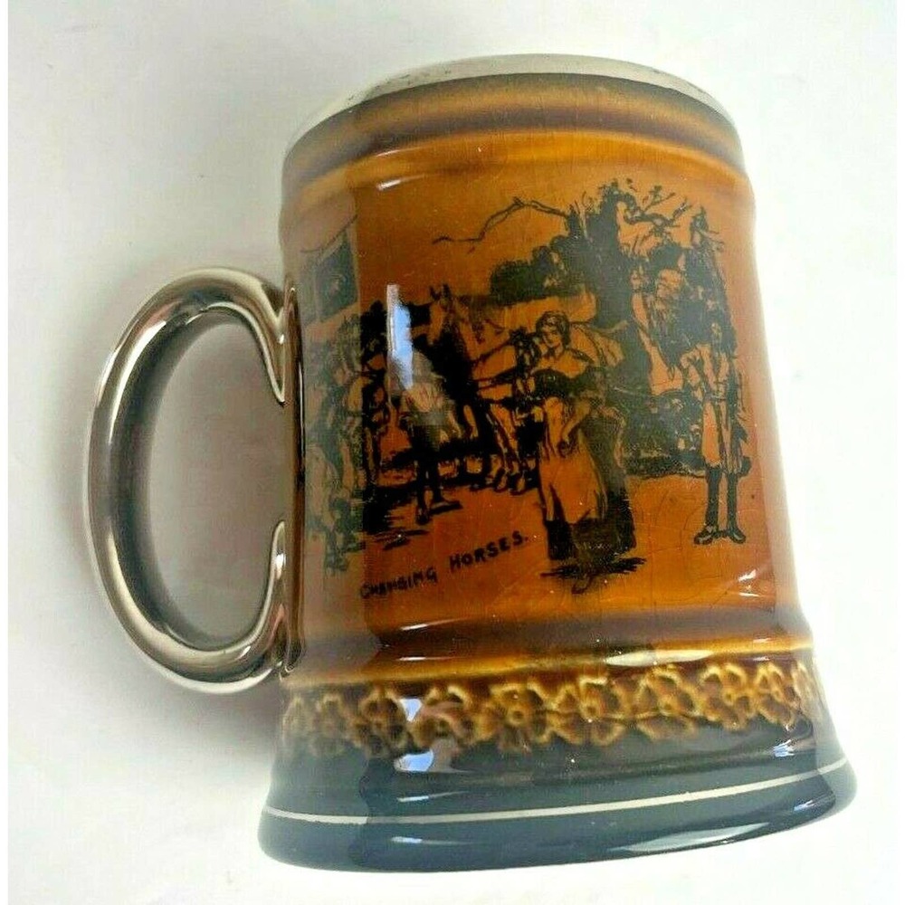 Ridgway England Scenes From Coaching Days & Coaching Ways Coffee Mug Collectible